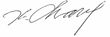 CEO signature